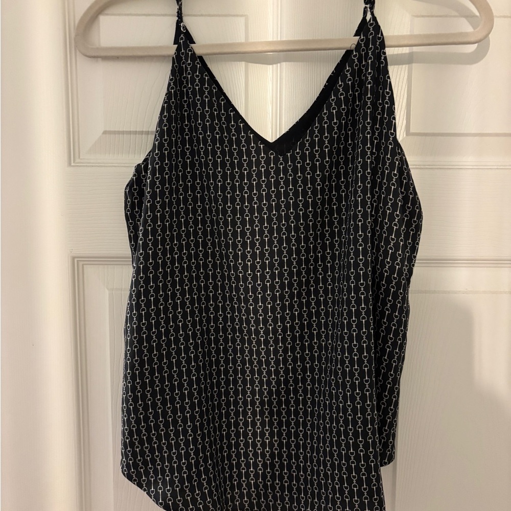 Express Black Asymmetrical Sleeveless Camisole